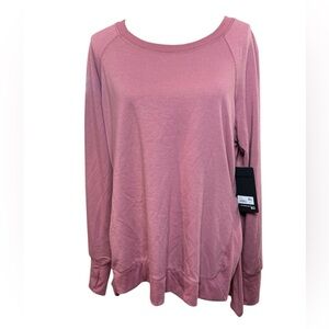 90 Degree by Reflex Fleece Sweatshirt in Deco Rose